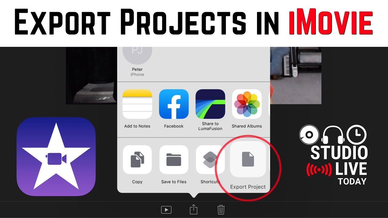 how to export imovie to mp4 on iphone